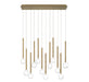 Lib & Co. Canada - LED Chandelier - Positano - Plated Brushed Gold- Union Lighting Luminaires Decor