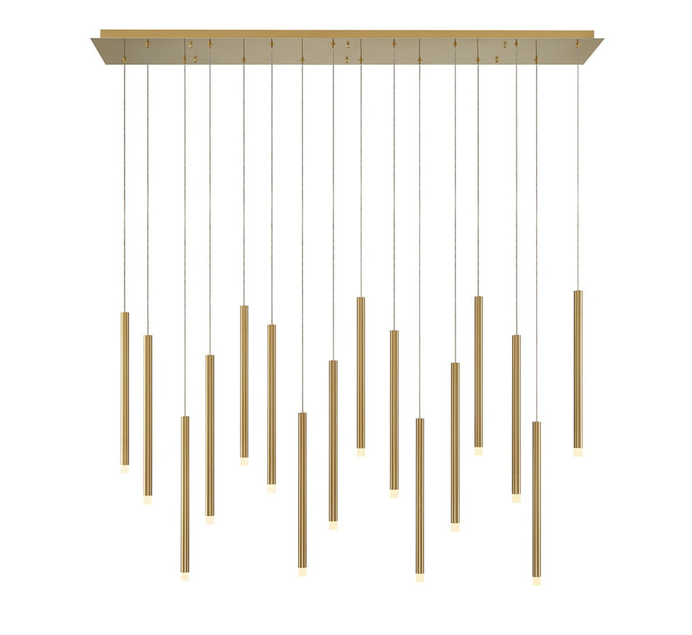 Lib & Co. Canada - LED Chandelier - Amalfi - Plated Brushed Gold- Union Lighting Luminaires Decor