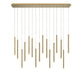 Lib & Co. Canada - LED Chandelier - Amalfi - Plated Brushed Gold- Union Lighting Luminaires Decor