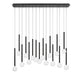 Lib & Co. Canada - LED Chandelier - Positano - Matte Black- Union Lighting Luminaires Decor