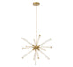 Lib & Co. Canada - LED Chandelier - Volterra - Plated Brushed Gold- Union Lighting Luminaires Decor