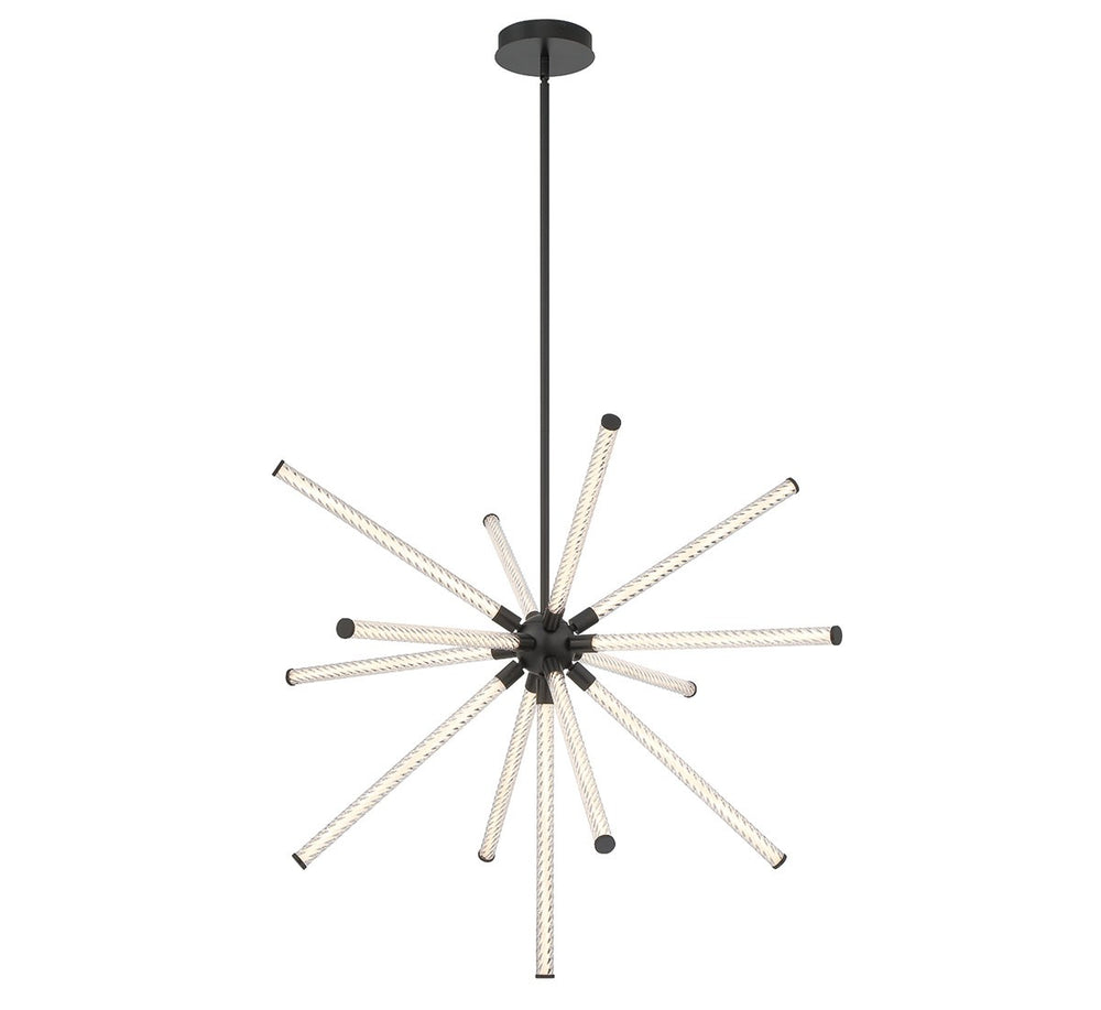Lib & Co. Canada - LED Chandelier - Volterra - Matte Black- Union Lighting Luminaires Decor