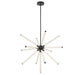 Lib & Co. Canada - LED Chandelier - Volterra - Matte Black- Union Lighting Luminaires Decor