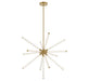 Lib & Co. Canada - LED Chandelier - Volterra - Plated Brushed Gold- Union Lighting Luminaires Decor