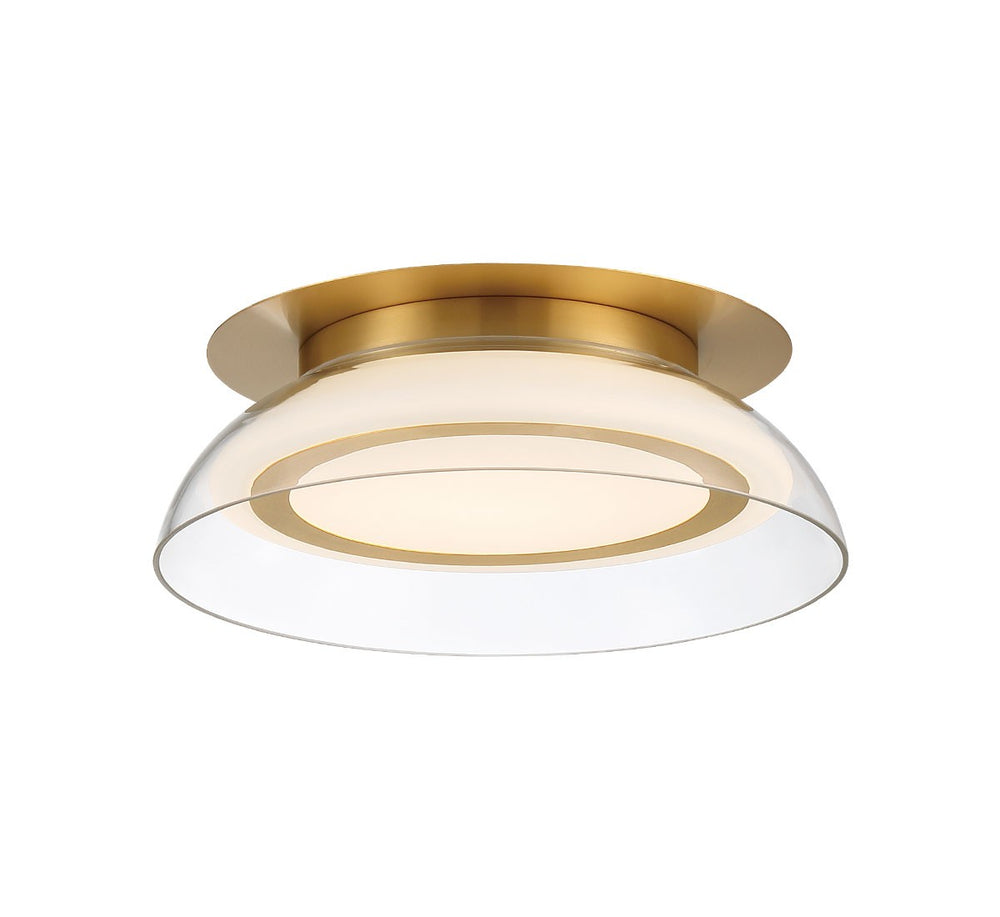 Lib & Co. Canada - LED Ceiling Mount - Pescara - Plated Brushed Gold- Union Lighting Luminaires Decor