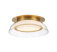 Lib & Co. Canada - LED Ceiling Mount - Pescara - Plated Brushed Gold- Union Lighting Luminaires Decor