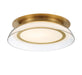 Lib & Co. Canada - LED Ceiling Mount - Pescara - Plated Brushed Gold- Union Lighting Luminaires Decor