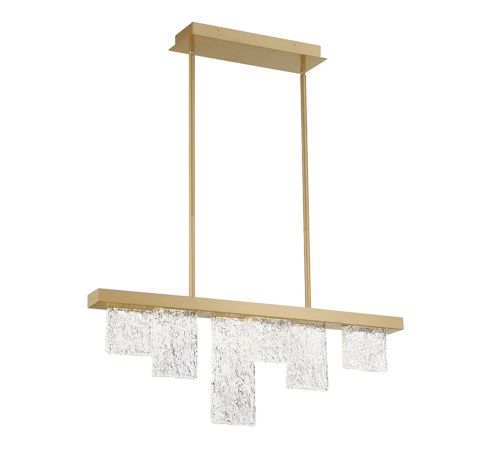 Lib & Co. Canada - LED Chandelier - Siena - Brushed Gold- Union Lighting Luminaires Decor
