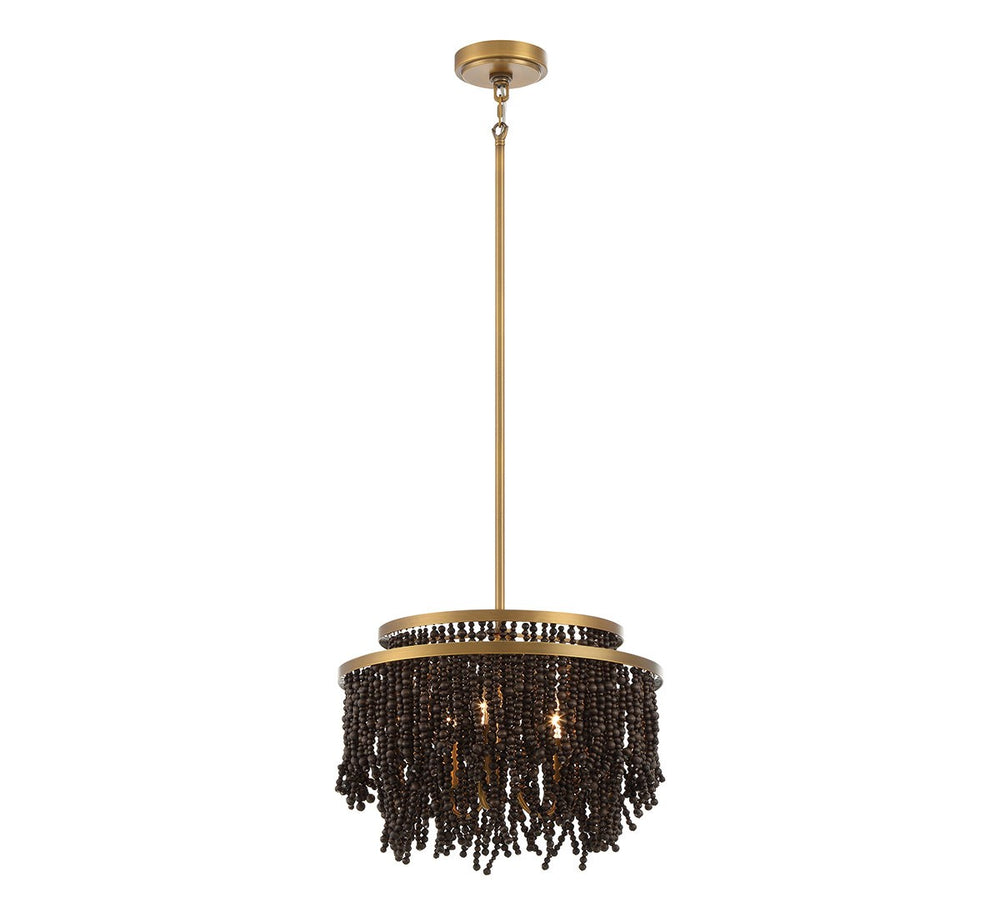 Lib & Co. Canada - Three Light Convertible Flushmount / Pendant - Molfetta - Antique Brass- Union Lighting Luminaires Decor