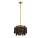 Lib & Co. Canada - Three Light Convertible Flushmount / Pendant - Molfetta - Antique Brass- Union Lighting Luminaires Decor