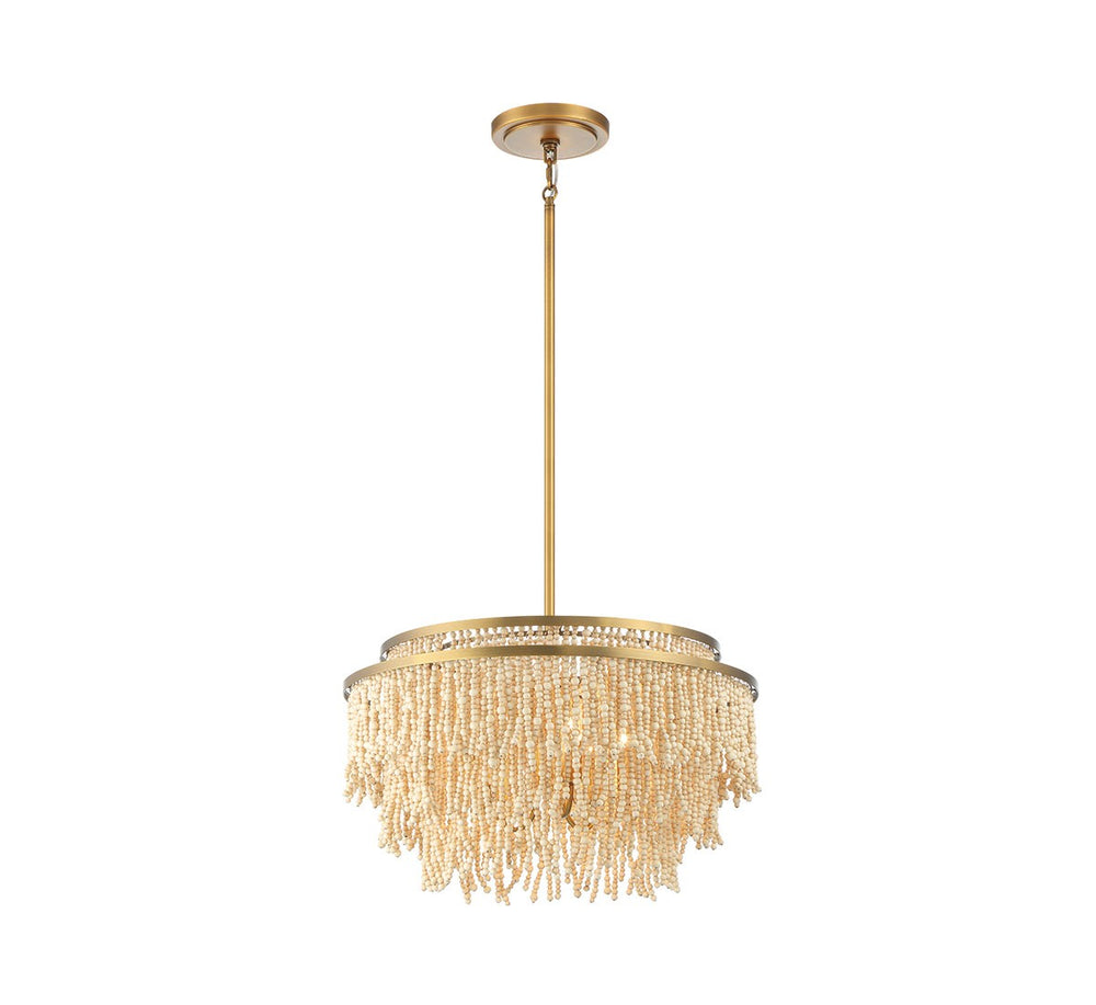 Lib & Co. Canada - Five Light Chandelier - Molfetta - Antique Brass- Union Lighting Luminaires Decor