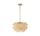 Lib & Co. Canada - Five Light Chandelier - Molfetta - Antique Brass- Union Lighting Luminaires Decor