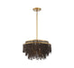 Lib & Co. Canada - Five Light Chandelier - Molfetta - Antique Brass- Union Lighting Luminaires Decor