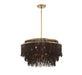 Lib & Co. Canada - Nine Light Chandelier - Molfetta - Antique Brass- Union Lighting Luminaires Decor