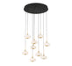 Lib & Co. Canada - LED Chandelier - Adelfia - Matte Black- Union Lighting Luminaires Decor