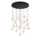 Lib & Co. Canada - LED Chandelier - Adelfia - Matte Black- Union Lighting Luminaires Decor