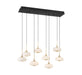 Lib & Co. Canada - LED Chandelier - Adelfia - Matte Black- Union Lighting Luminaires Decor