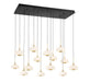 Lib & Co. Canada - LED Chandelier - Adelfia - Matte Black- Union Lighting Luminaires Decor