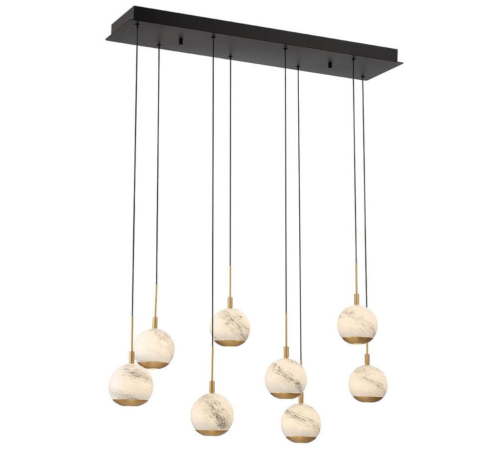 Lib & Co. Canada - LED Chandelier - Baveno - Matte Black- Union Lighting Luminaires Decor