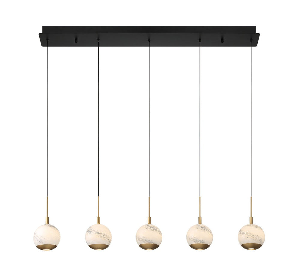 Lib & Co. Canada - LED Chandelier - Baveno - Matte Black- Union Lighting Luminaires Decor
