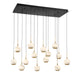 Lib & Co. Canada - LED Chandelier - Baveno - Matte Black- Union Lighting Luminaires Decor