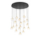 Lib & Co. Canada - LED Chandelier - Manarola - Matte Black- Union Lighting Luminaires Decor