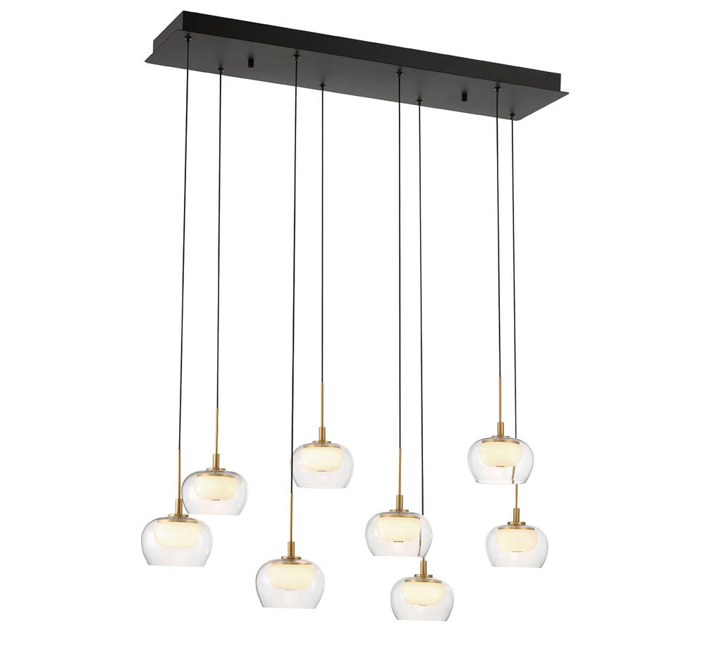 Lib & Co. Canada - LED Chandelier - Manarola - Matte Black- Union Lighting Luminaires Decor