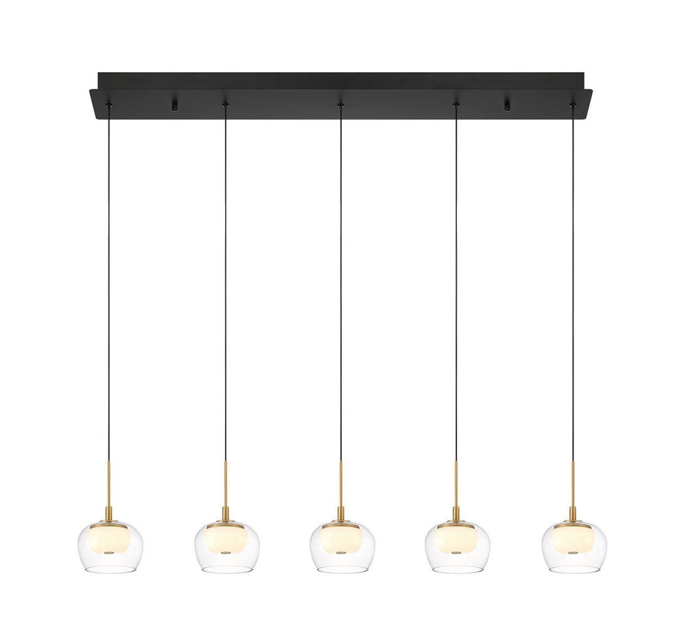 Lib & Co. Canada - LED Chandelier - Manarola - Matte Black- Union Lighting Luminaires Decor