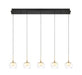 Lib & Co. Canada - LED Chandelier - Manarola - Matte Black- Union Lighting Luminaires Decor