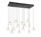 Lib & Co. Canada - LED Chandelier - Manarola - Matte Black- Union Lighting Luminaires Decor