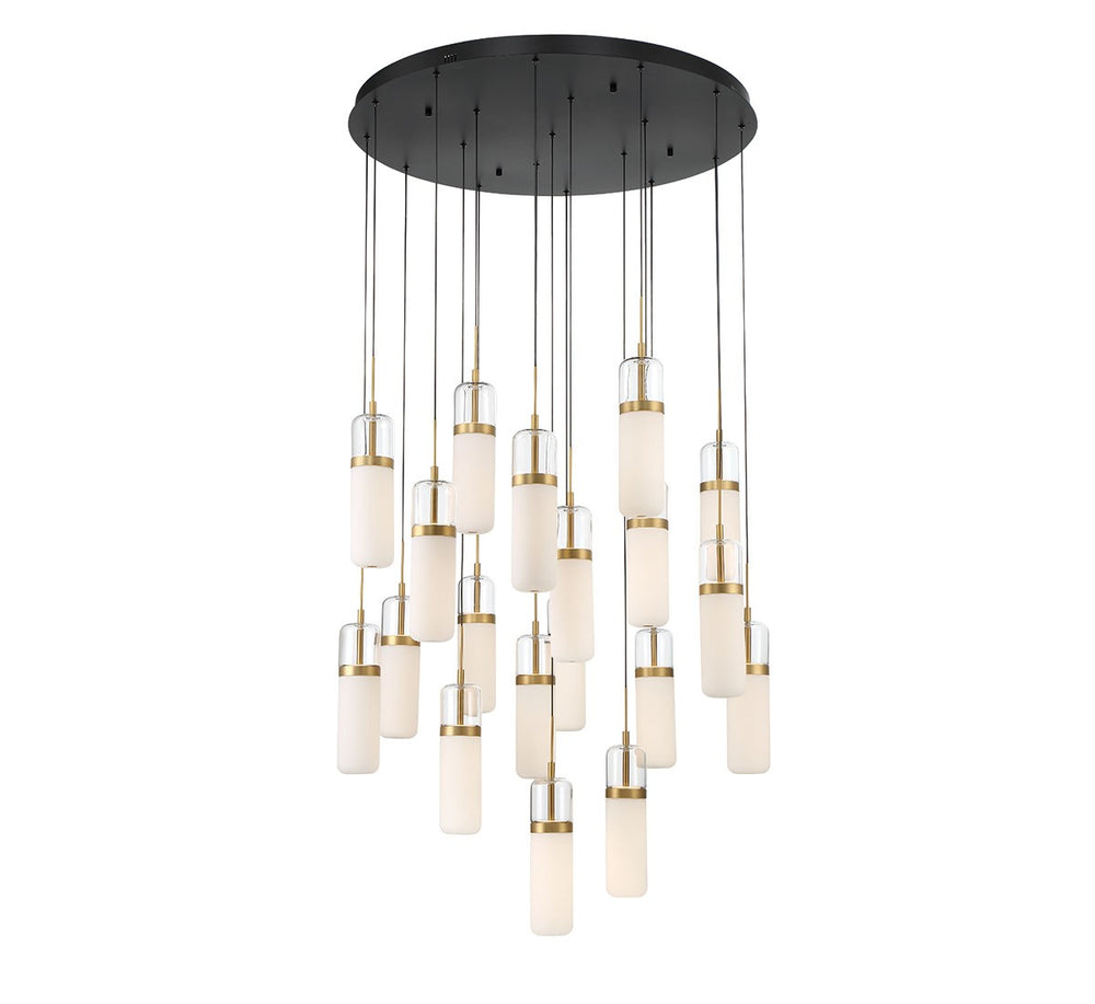 Lib & Co. Canada - LED Chandelier - Verona - Matte Black- Union Lighting Luminaires Decor