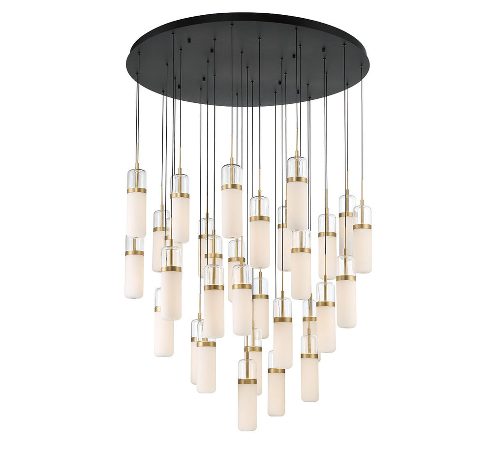 Lib & Co. Canada - LED Chandelier - Verona - Matte Black- Union Lighting Luminaires Decor