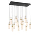 Lib & Co. Canada - LED Chandelier - Verona - Matte Black- Union Lighting Luminaires Decor