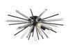 Avenue Lighting - Four Light Flush Sconce - Palisades Ave. - Black- Union Lighting Luminaires Decor