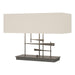 Hubbardton Forge - Two Light Table Lamp - Cavaletti - Dark Smoke- Union Lighting Luminaires Decor
