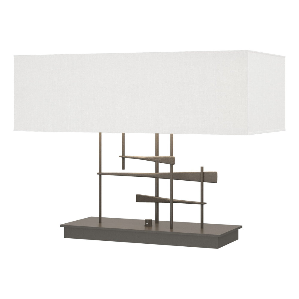 Hubbardton Forge - Two Light Table Lamp - Cavaletti - Dark Smoke- Union Lighting Luminaires Decor