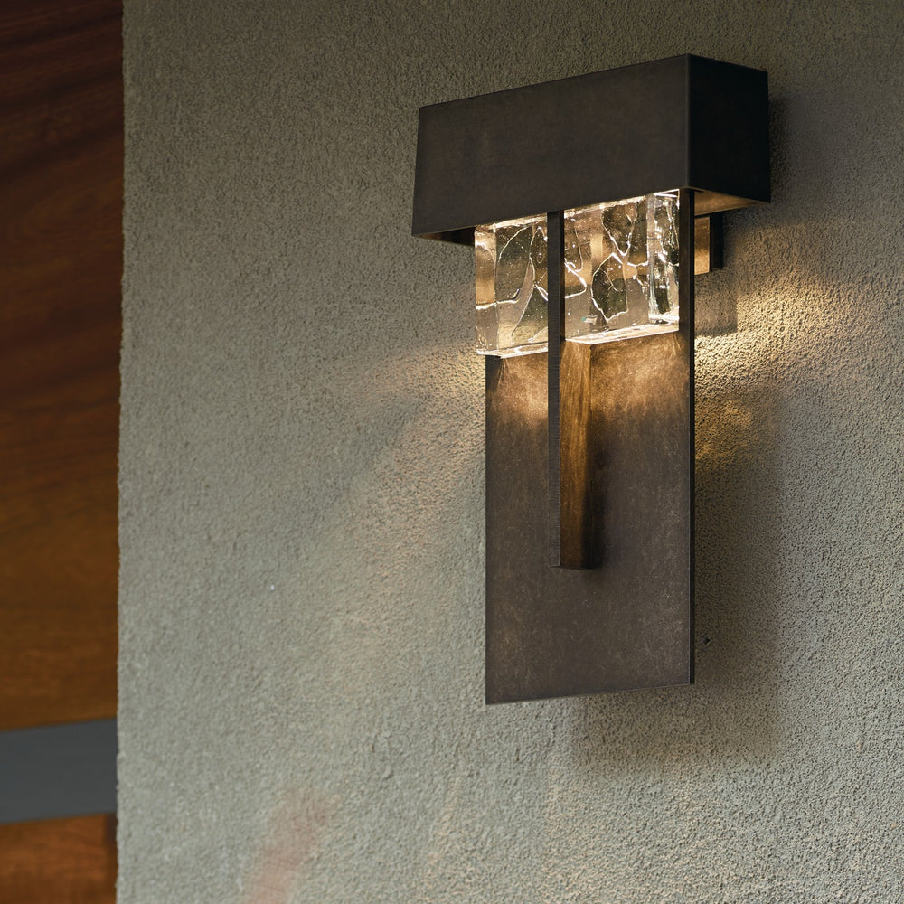 Hubbardton Forge - LED Outdoor Wall Sconce - Shard - Coastal Dark Smoke- Union Lighting Luminaires Decor