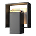 Hubbardton Forge - One Light Outdoor Wall Sconce - Shadow Box - Coastal Black- Union Lighting Luminaires Decor