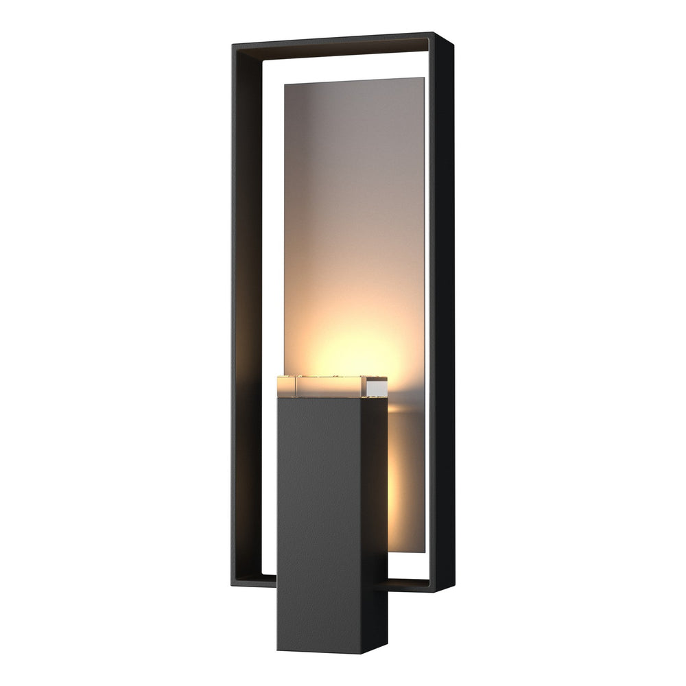 Hubbardton Forge - Two Light Outdoor Wall Sconce - Shadow Box - Coastal Black- Union Lighting Luminaires Decor
