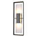 Hubbardton Forge - Two Light Outdoor Wall Sconce - Shadow Box - Coastal Black- Union Lighting Luminaires Decor