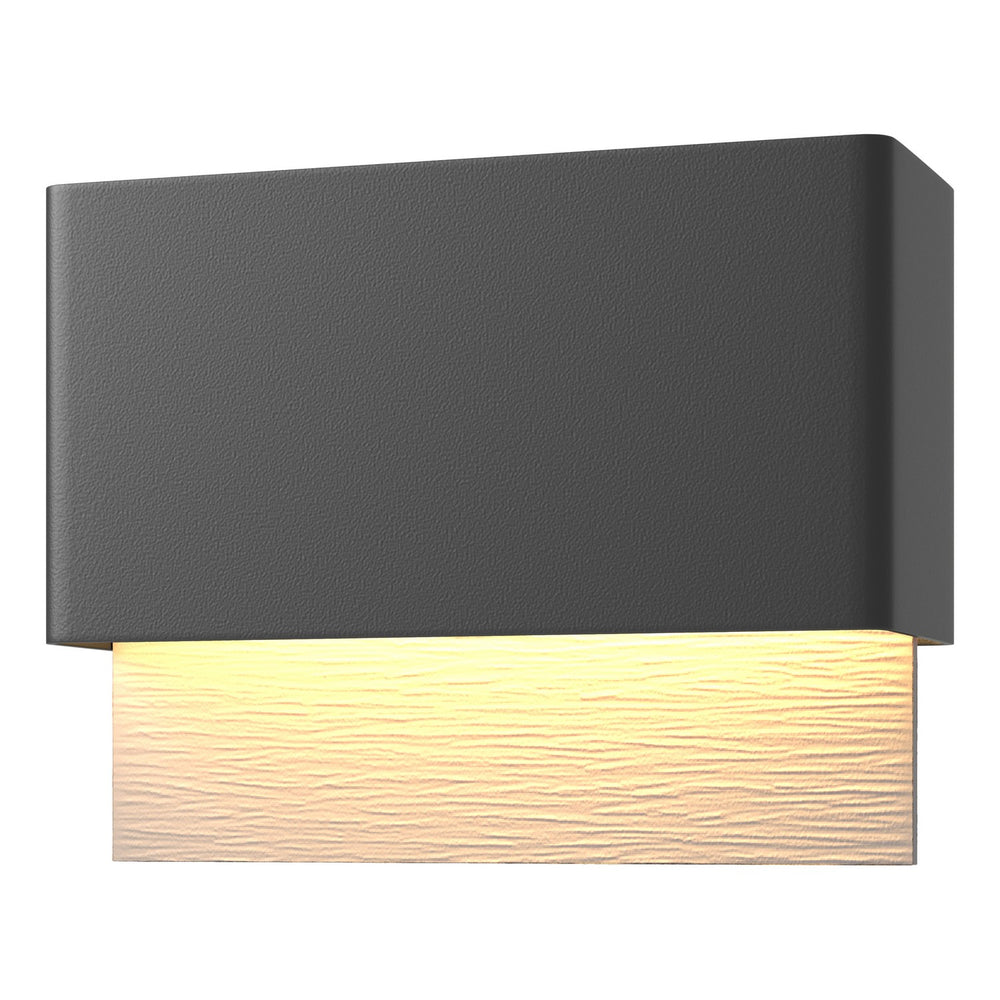 Hubbardton Forge - LED Outdoor Wall Sconce - Stratum - Coastal Black- Union Lighting Luminaires Decor
