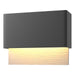 Hubbardton Forge - LED Outdoor Wall Sconce - Stratum - Coastal Black- Union Lighting Luminaires Decor