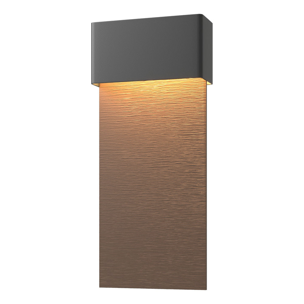 Hubbardton Forge - LED Outdoor Wall Sconce - Stratum - Coastal Black- Union Lighting Luminaires Decor