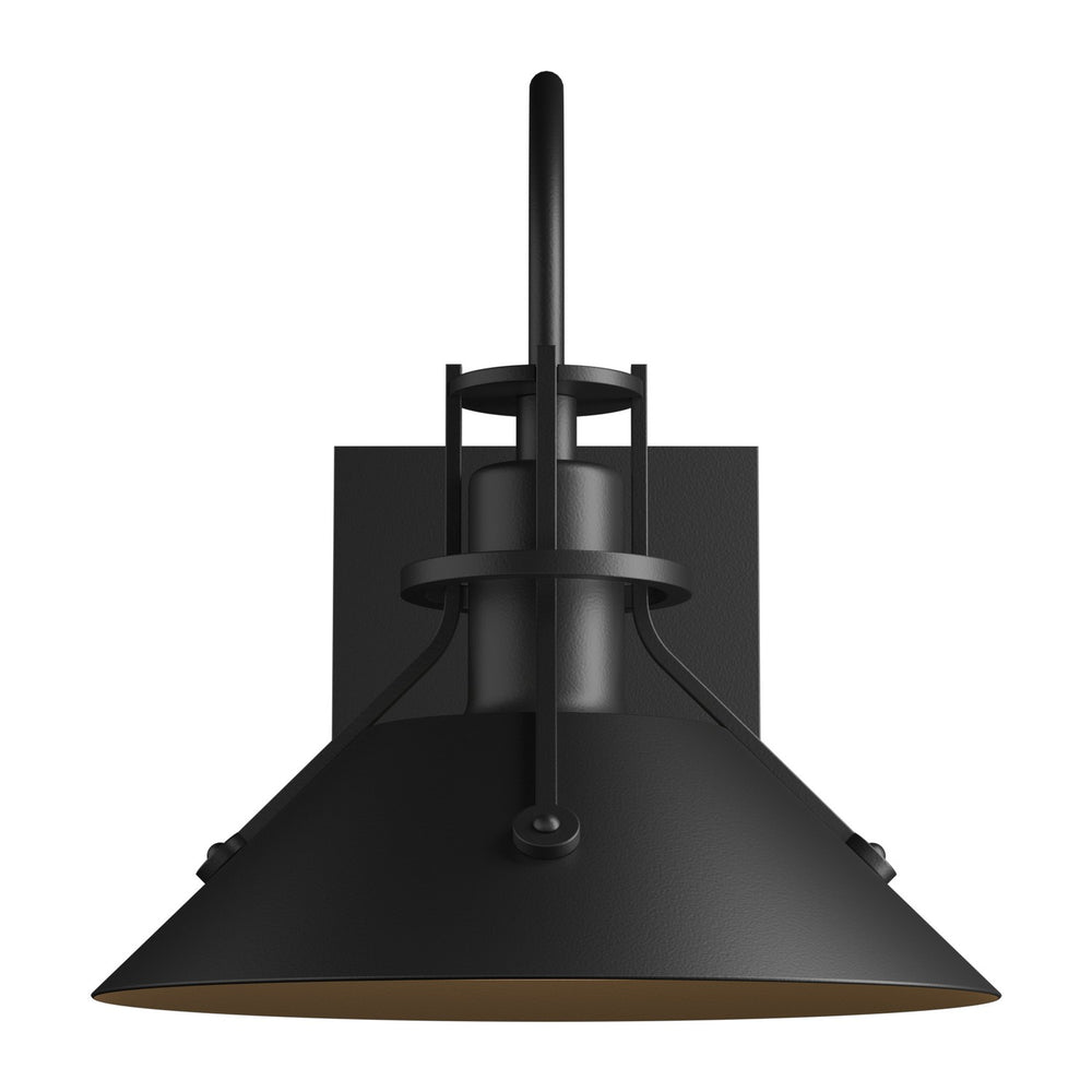 Hubbardton Forge - One Light Outdoor Wall Sconce - Henry - Coastal Black- Union Lighting Luminaires Decor
