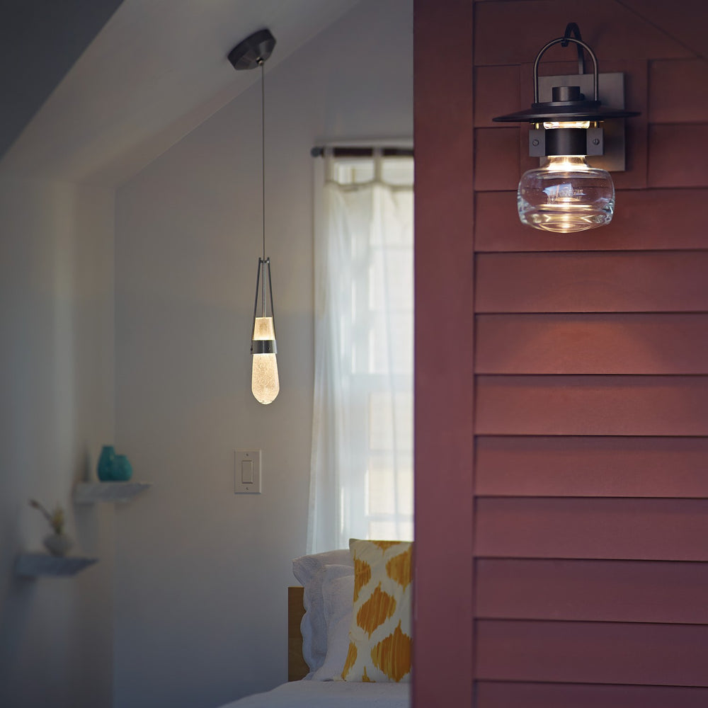 Hubbardton Forge - One Light Outdoor Wall Sconce - Mason - Coastal Bronze- Union Lighting Luminaires Decor