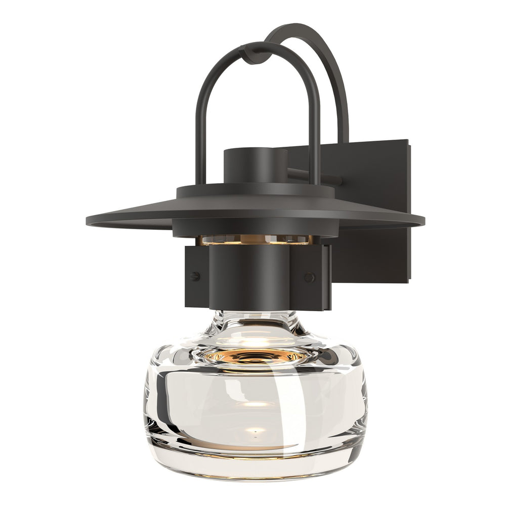 Hubbardton Forge - One Light Outdoor Wall Sconce - Mason - Coastal Oil Rubbed Bronze- Union Lighting Luminaires Decor