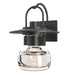 Hubbardton Forge - One Light Outdoor Wall Sconce - Mason - Coastal Black- Union Lighting Luminaires Decor