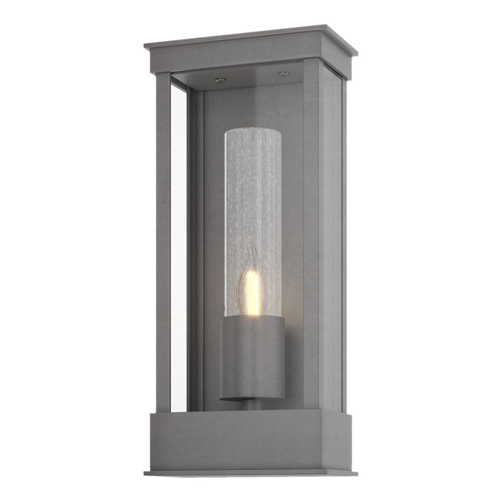 Hubbardton Forge - One Light Outdoor Wall Sconce - Portico - Coastal Burnished Steel- Union Lighting Luminaires Decor