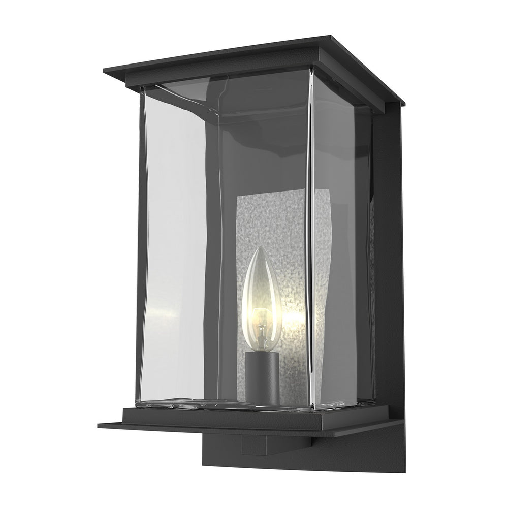 Hubbardton Forge - One Light Outdoor Wall Sconce - Kingston - Coastal Black- Union Lighting Luminaires Decor