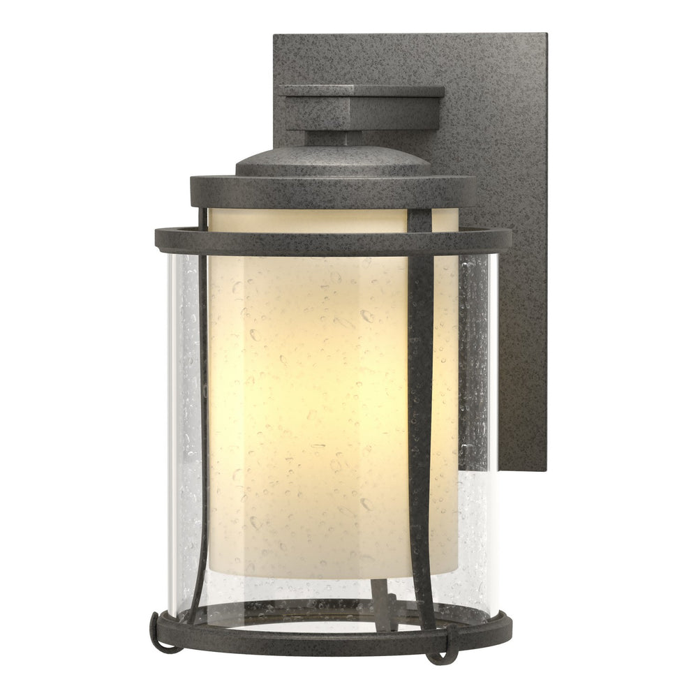 Hubbardton Forge - One Light Outdoor Wall Sconce - Meridian - Coastal Natural Iron- Union Lighting Luminaires Decor